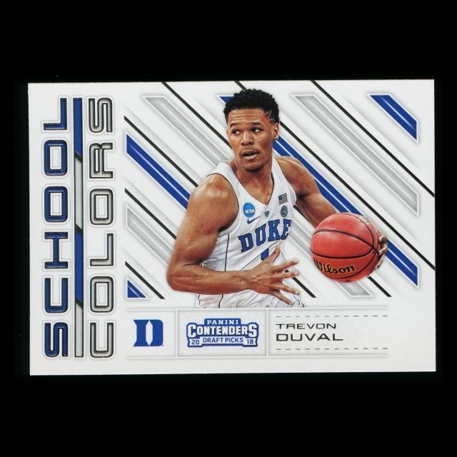 Trevon Duval RC 2018 Contenders Draft Picks Rookie School Colors Iowa Wolves