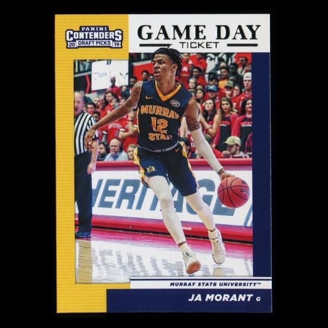Ja Morant RC 2019 Contenders Draft Picks Rookie Game Day Ticket Racers/Grizzlies