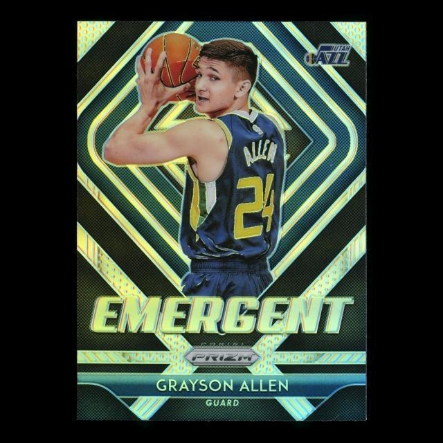 Grayson Allen RC 2018-19 Prizm Emergent Silver Jazz