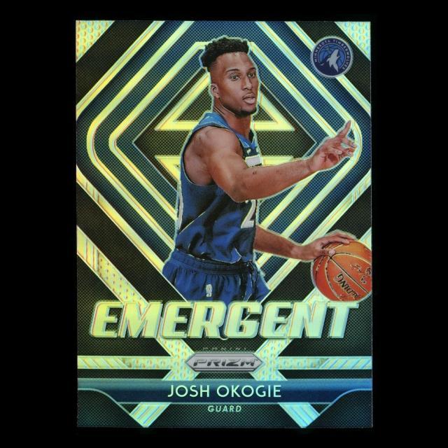 Josh Okogie RC 2018-19 Prizm Emergent Silver Timberwolves
