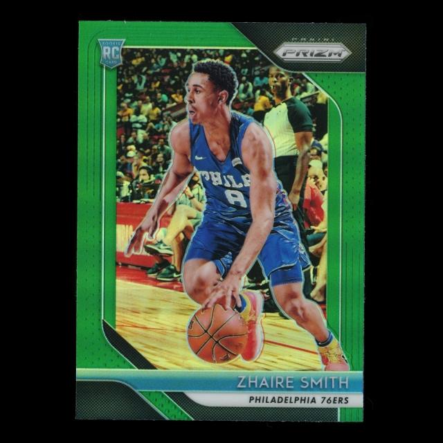 Zhaire Smith RC 2018-19 Prizm Green Rookie 76ers