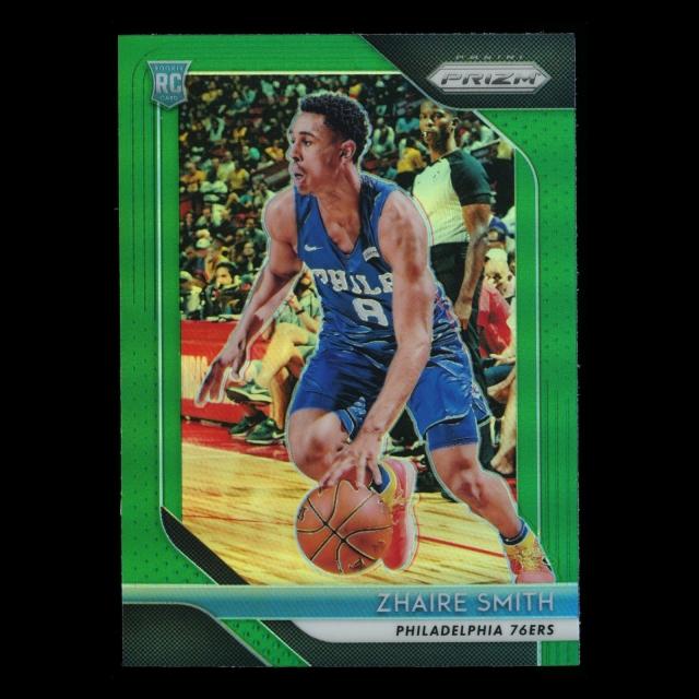 Zhaire Smith RC 2018-19 Prizm Green Rookie 76ers