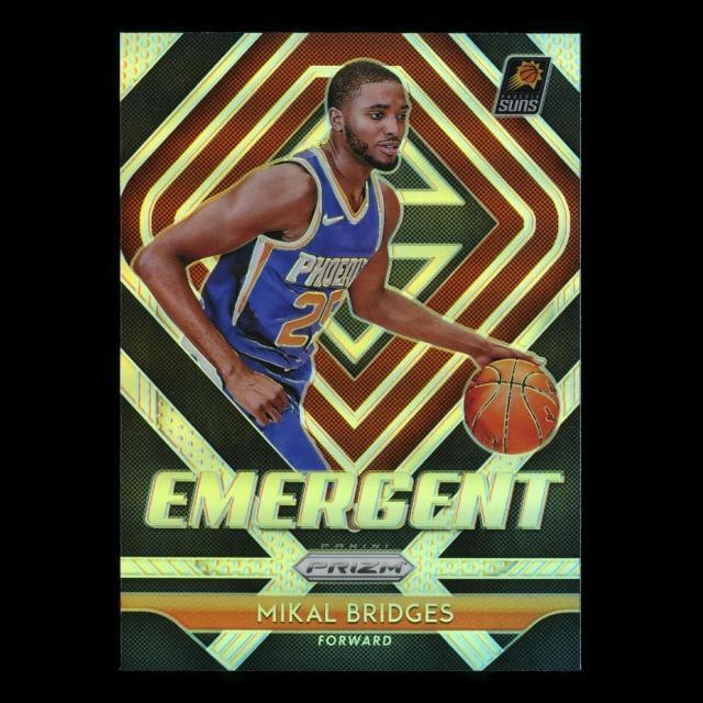 Mikal Bridges RC 2018-19 Prizm Emergent Silver Suns