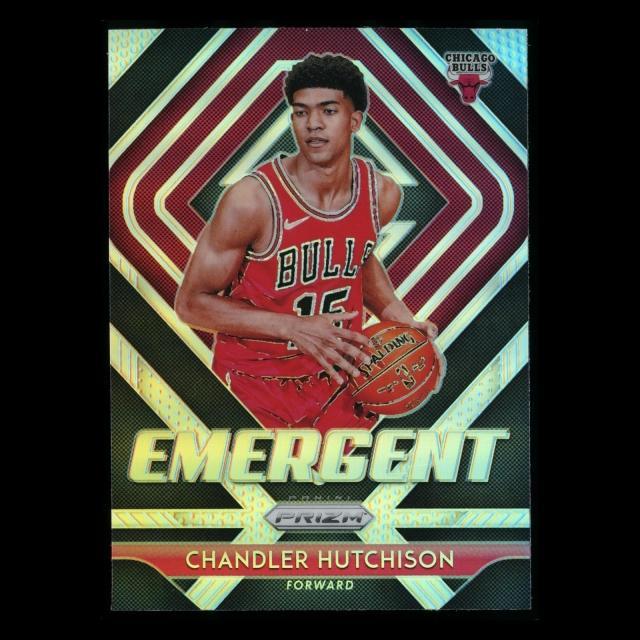 Chandler Hutchison RC 2018-19 Prizm Emergent Silver Bulls