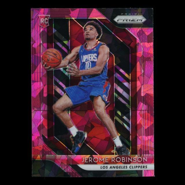 Jerome Robinson RC 2018-19 Prizm Pink Cracked Ice Rookie Clippers