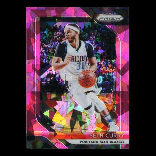 Seth Curry 2018-19 Prizm Pink Cracked Ice Trail Blazers