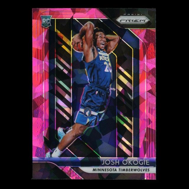 Josh Okogie RC 2018-19 Prizm Pink Cracked Ice Rookie Timberwolves