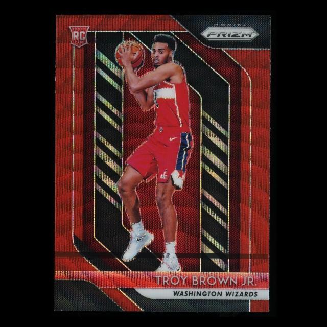 Troy Brown Jr. 2018-19 Prizm Red Wave Wizards