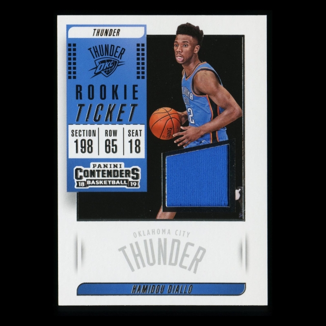 Hamidou Diallo 2018-19 Contenders Rookie Ticket Swatches Thunder