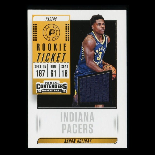 Aaron Holiday 2018-19 Contenders Rookie Ticket Swatches Pacers