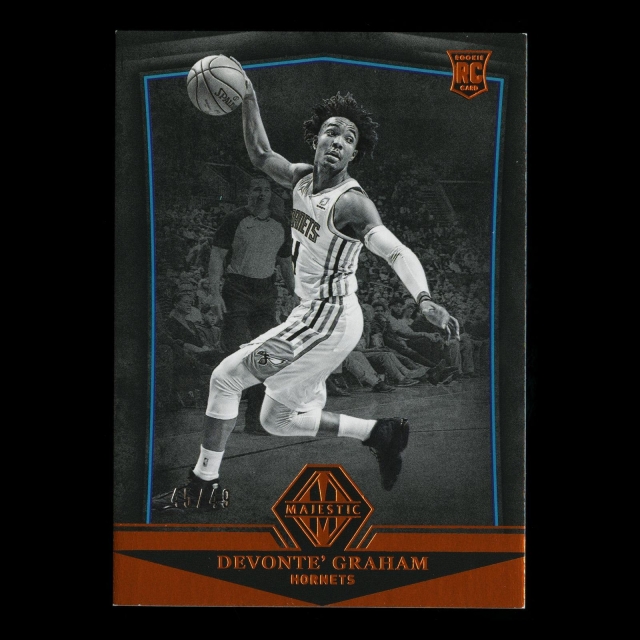 DeVonte Graham RC 2018-19 Majestic Rookie Hornets 45/49