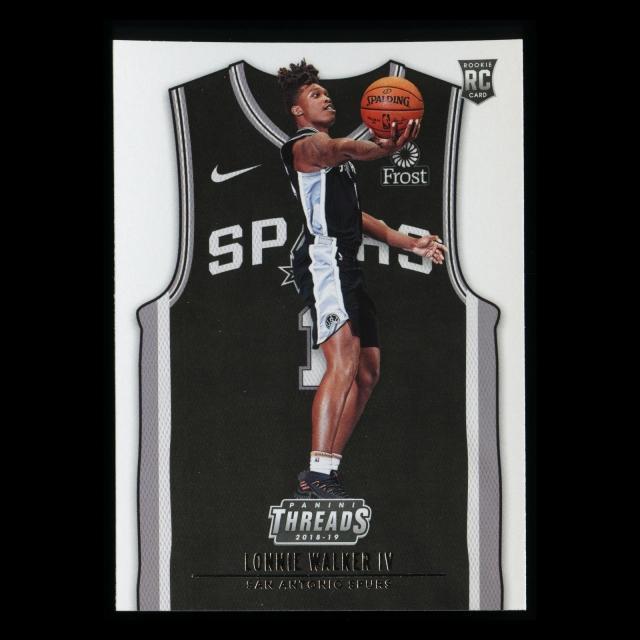 Lonnie Walker IV RC 2018-19 Threads Icon Jersey Rookie Spurs