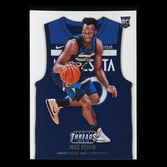 Josh Okogie RC 2018-19 Threads Icon Jersey Rookie Timberwolves