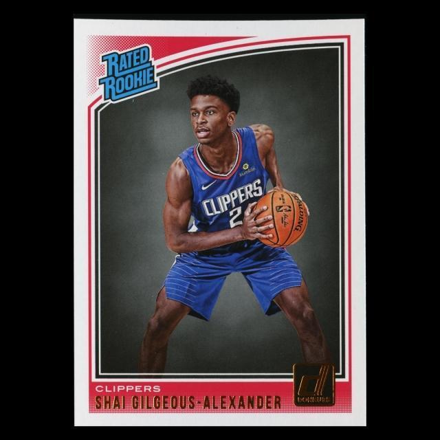 Shai Gilgeous-Alexander RR 2018-19 Donruss Rated Rookie Clippers