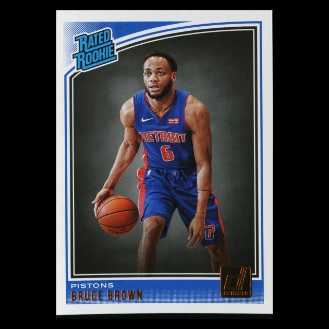 Bruce Brown RR 2018-19 Donruss Rated Rookie Pistons