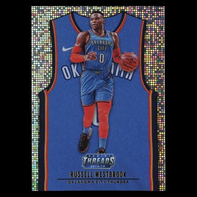 Russell Westbrook 2018-19 Threads Icon Jersey Dazzle Thunder