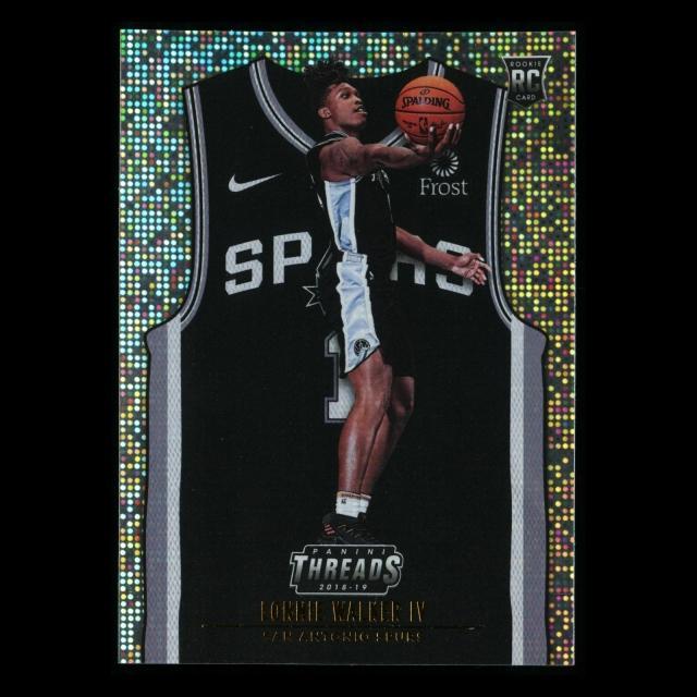 Lonnie Walker IV 2018-19 Threads Icon Jersey Dazzle Spurs