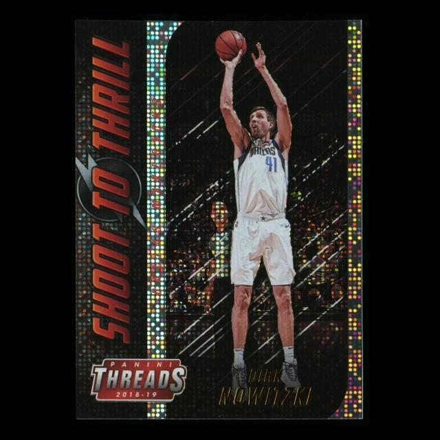 Dirk Nowitzki 2018-19 Threads Shoot to Thrill Dazzle Mavericks