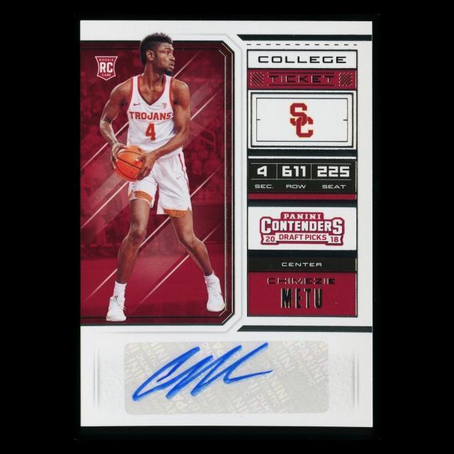 Chimezie Metu RC 2018 Contenders Draft Picks College Ticket Rookie Auto Spurs/Trojans