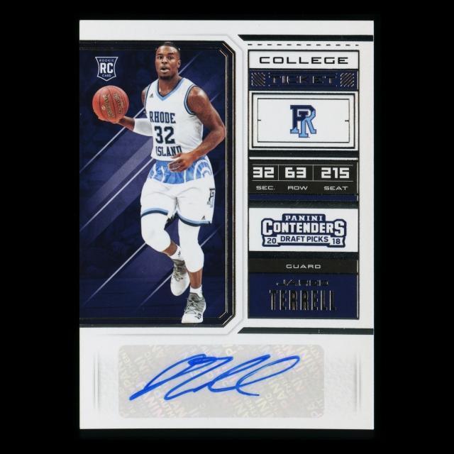 Jared Terrell RC 2018 Contenders Draft Picks College Ticket Rookie Auto Rams/Dnipro