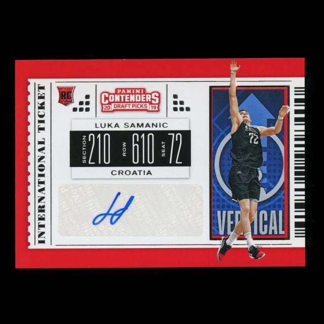 Luka Samanic 2019 Contenders Draft Picks International Ticket Croatia/Spurs