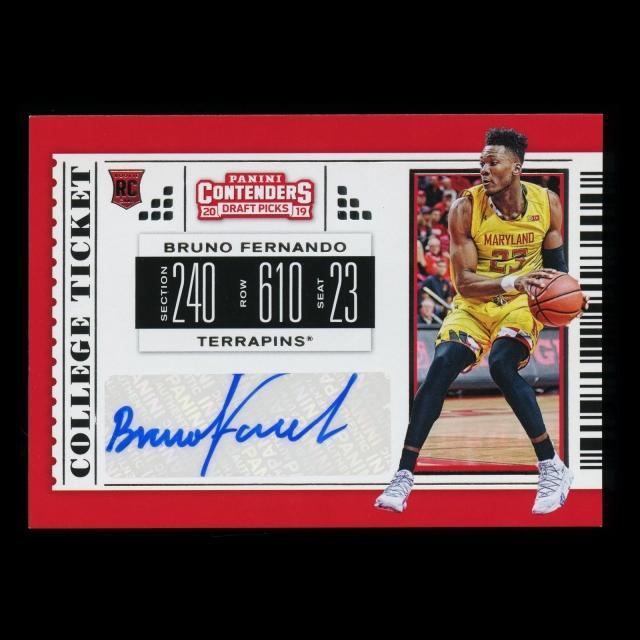 Bruno Fernando 2019 Contenders Draft Picks College Ticket Auto Hawks