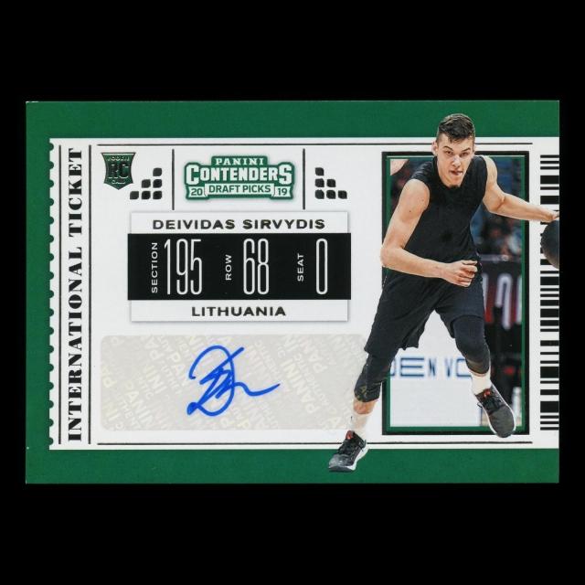 Deivida Sirvyois 2019 Contenders Draft Picks International Ticket Auto Pistons