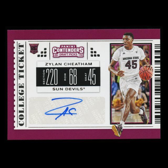 Zylan Cheatham 2019 Contenders Draft Picks College Ticket Auto Pelicas