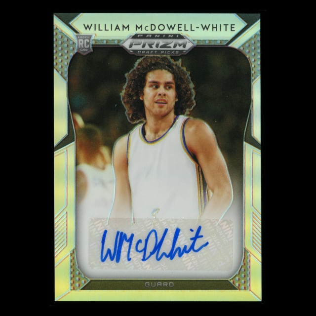 William McDowell-White RC 2019-20 Prizm Draft Picks Silver Rookie Auto Breakers