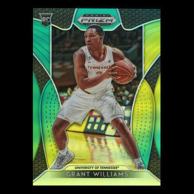 Grant Williams RC 2019-20 Prizm Draft Picks Green & Yellow Rookie Volunteers | Celtics 216/249