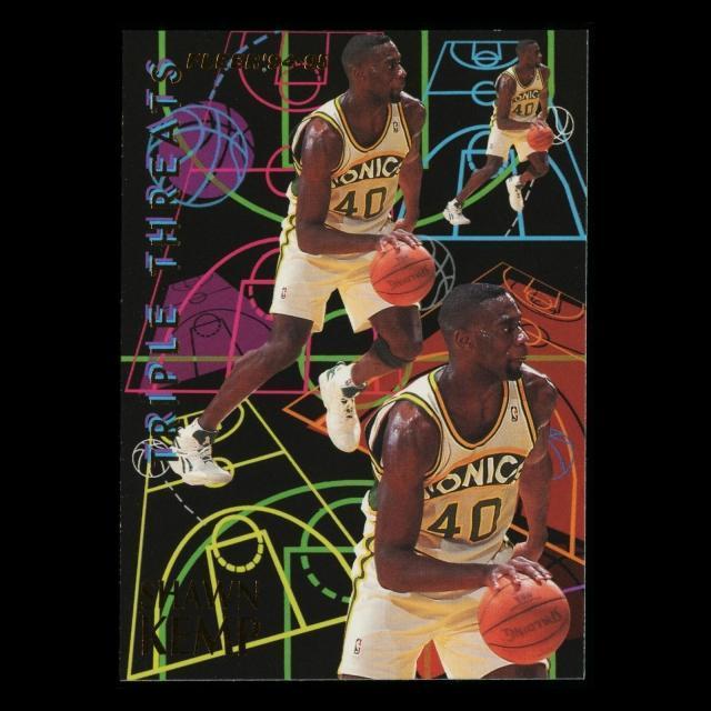 Shawn Kemp 1994-95 Fleer Triple Threats Supersonics