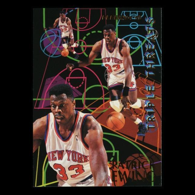 Patrick Ewing 1994-95 Fleer Triple Threats Knicks