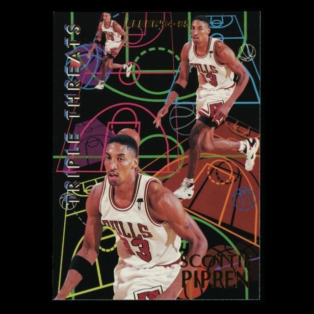 Scottie Pippen 1994-95 Fleer Triple Threats Bulls