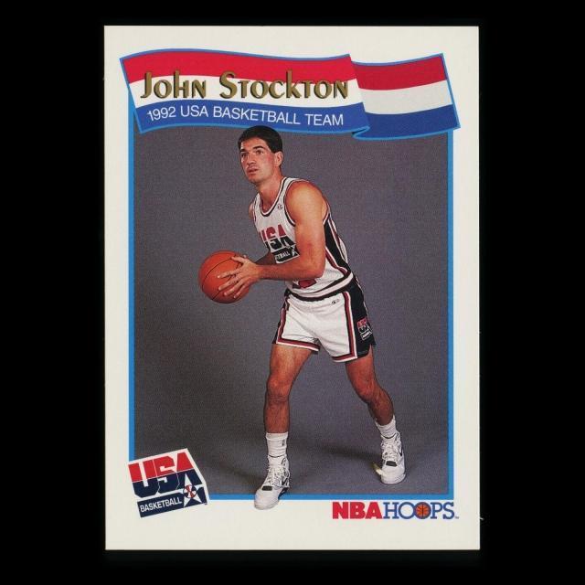 John Stockton 1991-92 Hoops USA Basketball Jazz