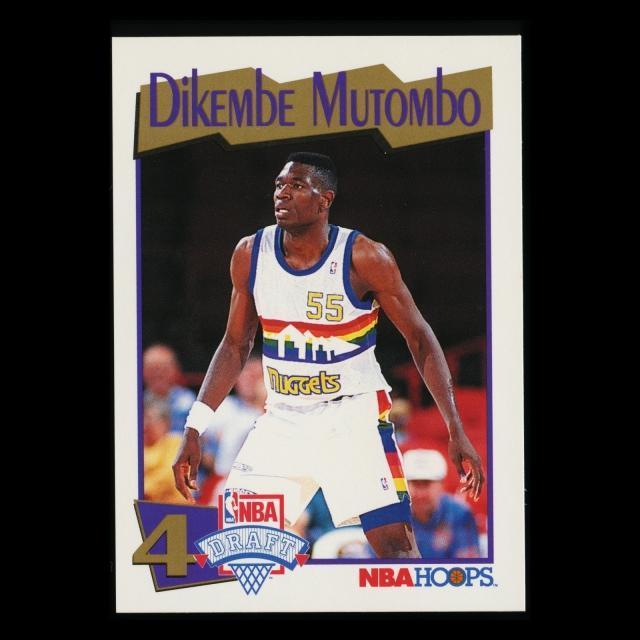 Dikembe Mutombo RC 1991-92 Hoops Rookie Nuggets