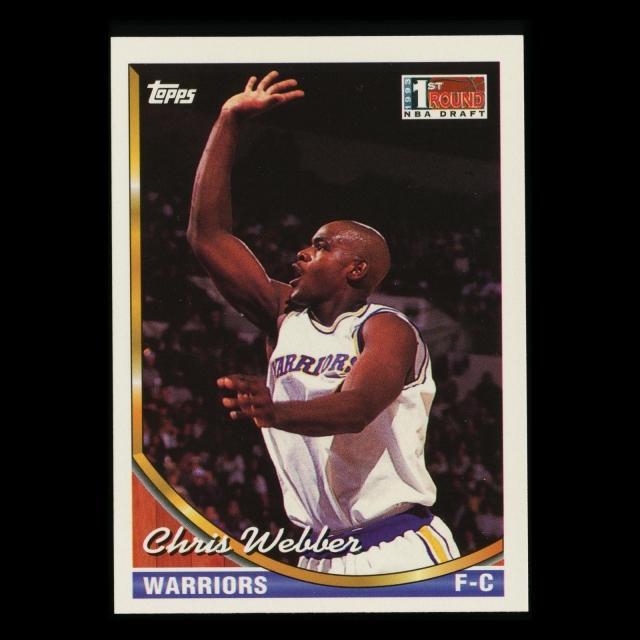 Chris Webber 1994-95 Topps 1st Round NBA Draft Warrios