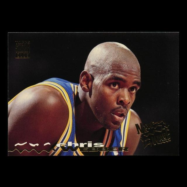 Chris Webber 1993-94 Topps Stadium Club Frequent New Wave Warriors