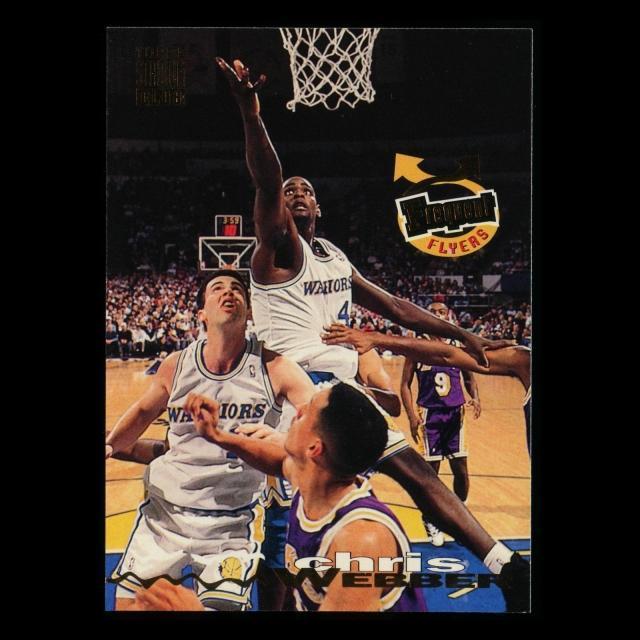 Chris Webber 1993-94 Topps Stadium Club Frequent Flyers Warriors