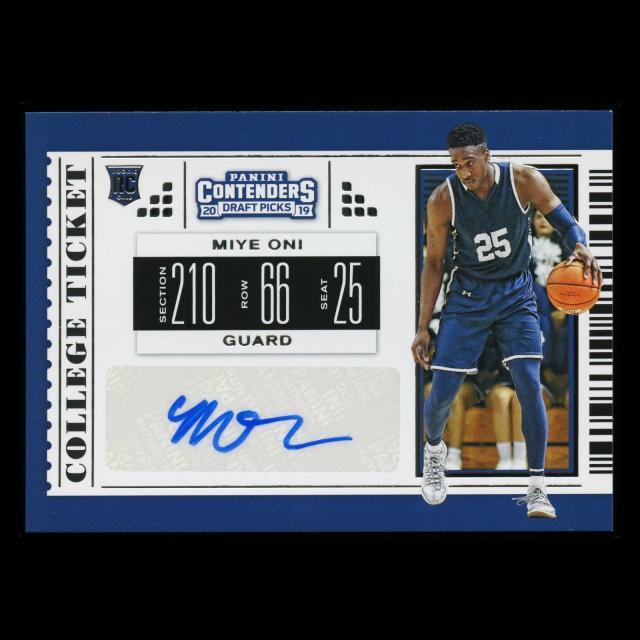 Miye Oni 2019 Contenders Draft Picks College Ticket Auto Jazz