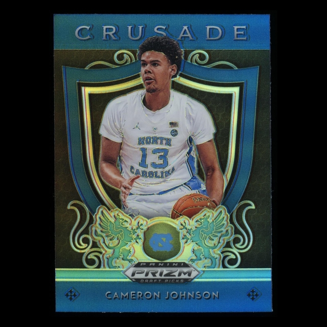 Cameron Johnson 2019-20 Prizm Draft Picks Crusade Blue Tar Heels | Suns