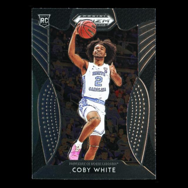 Coby White RC 2019-20 Prizm Draft Picks Rookie Tar Heels/Bulls