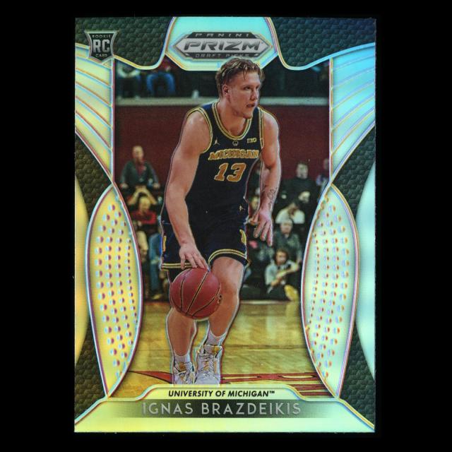 Ignas Brazdeikis RC 2019-20 Prizm Draft Picks Silver Rookie Wolverines | Knicks