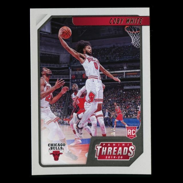 Coby White RC 2019-20 Chronicles Threads Rookie Bulls