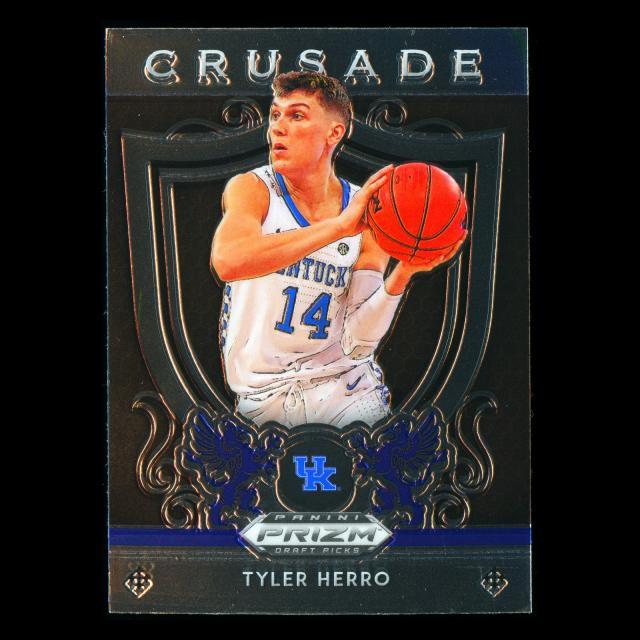Tyler Herro RC 2019-20 Prizm Draft Picks Crusade Rookie Wildcats | Heat