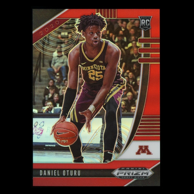 Daniel Oturu RC 2020-21 Prizm Draft Picks Red Rookie Gophers | Clippers 138/299