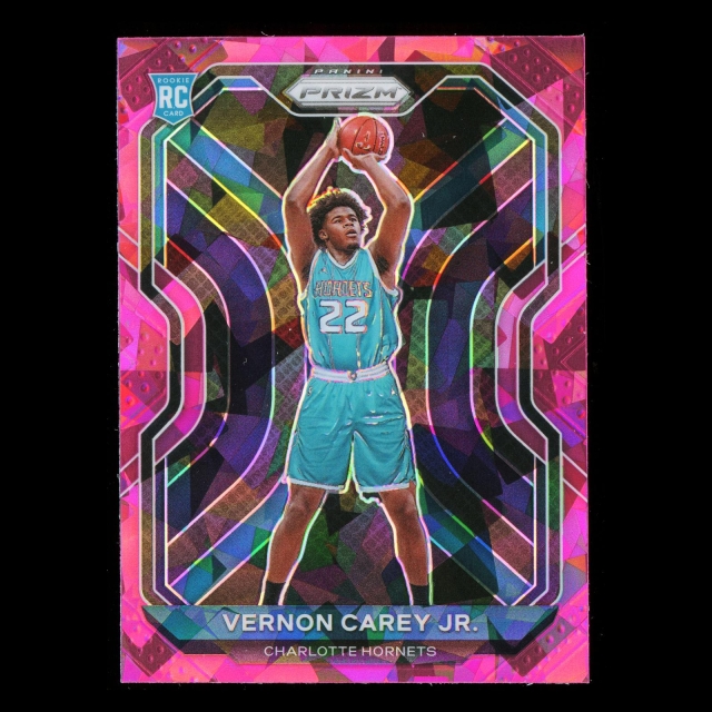 Vernon Carey Jr. RC 2020-21 Prizm Pink Ice Rookie Hornets