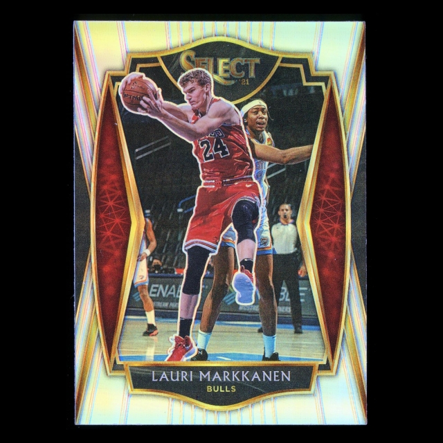 Lauri Markkanen 2021 Select Premier Level Silver Bulls