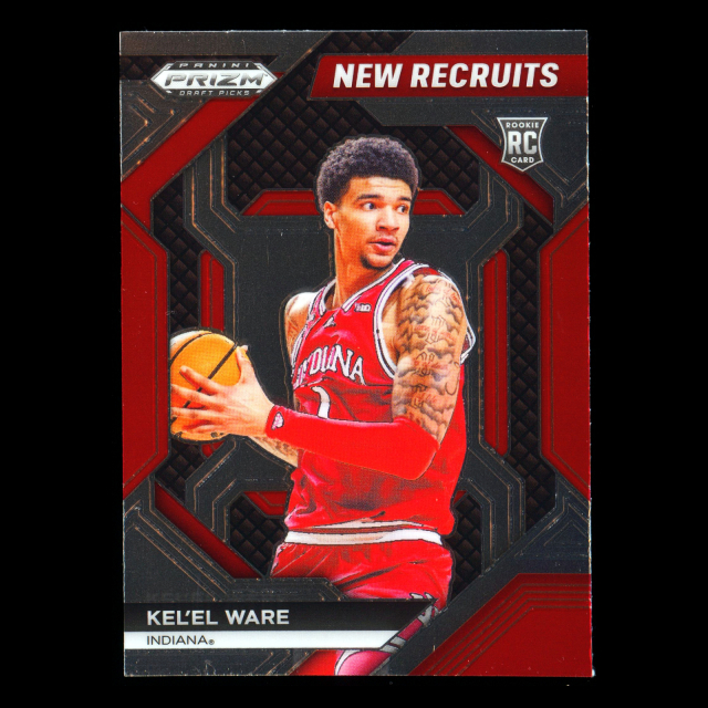 Kel'el Ware RC 2024-25 Panini Prizm Draft Picks New Recruits Rookie Hoosiers