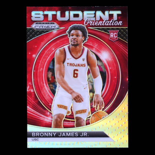 Bronny James Jr. RC 2024-25 Prizm Draft Picks Student Orientation Rookie Trojans