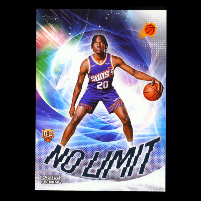 Rasheer Fleming RC 2025-26 Topps No Limit Rookie Suns
